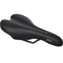 MTB-Sattel gepolstert Schwarz