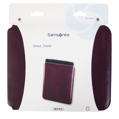 Samsonite Sleeve Toledo Leder Lila Tablet bis 10,5"