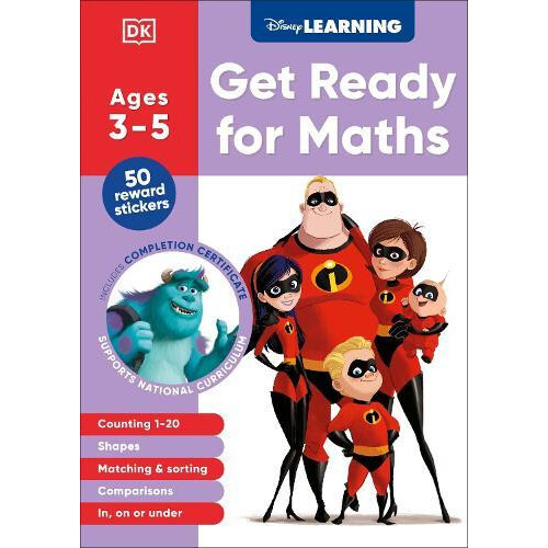 Disney Learning Get Ready for Maths Ages 35 by DK Paperback Book