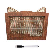 Boîte de rangement de bureau en bois avec comptoir