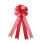 Christmas tree topper red bow with streamers 1
