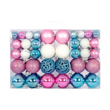 Christmas Ball Decoration Set Red Green Gold 100 pcs