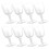 Clear Disposable Plastic Wine Glasses, 8 Pack 1