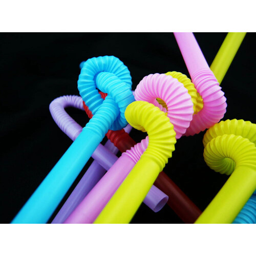 Plastic Drinking Straws Multi-Shaped 50 pcs