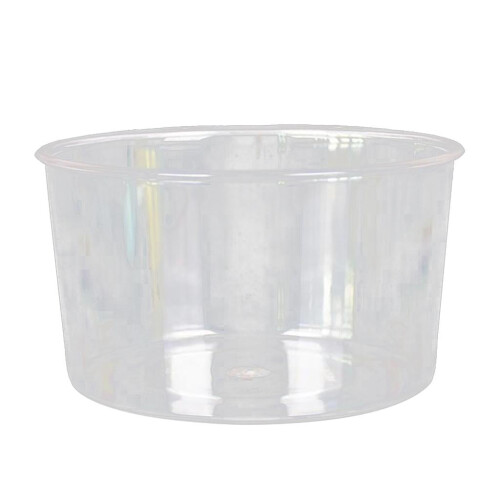 Acrylic round serving bowl clear 16 cm