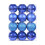 Staron blue Christmas ornaments 60mm 24 pcs 1