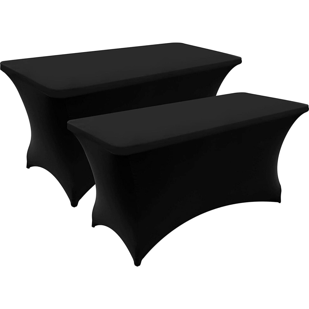 Rectangular Stretch Table Cover 4ft 2-Pack