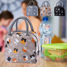 Jacenvly isolierte Lunchtasche/Bento-Kühltasche, 1 Stück