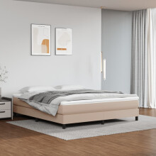 vidaXL sengestel cappuccino 180x200 cm kunstlæder