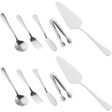 Kuchenspatel-Set aus Edelstahl, 16-teilig