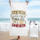 Toalha de praia de Natal com estampa de cerveja, em microfibra macia, 76 x 152 cm (30 x 60 polegadas). 1