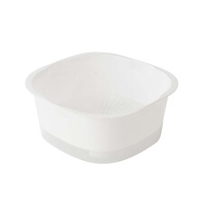 Stackable Vegetable Washing Basket, Food-Grade PC, 18x18x8