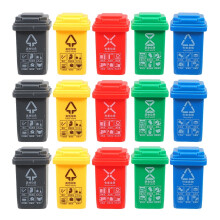 Mini Recycle Bin Plastic Educational Tool 15 pcs