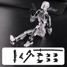 T13-toimintafiguurisetti Titan13Robot Musta