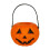Balde de abóbora de Halloween com LED - Plástico, 10 cm, 1 unidade 1
