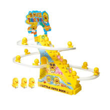 Kids Climbing Staircase Slide Set with Lights & Music