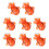 Σετ 8 κεραμικών θηκών για ξυλάκια Goldfish 1