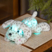 LED Husky Plush Toy 35cm Colour-Changing Night Light