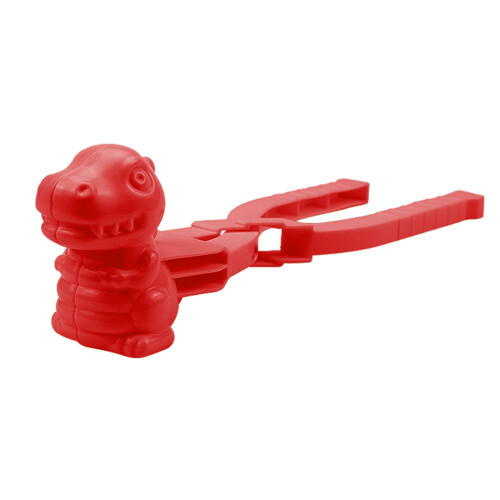 Dinosaur Snowball Maker Red Long Handle 1pc