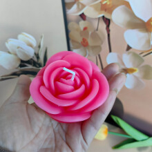 Vela perfumada Rose Heart color rosa claro