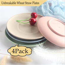 MesaSe wheat straw plates 6 inch 4-pack