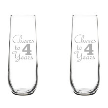 Champagneflutes/mousserende wijnglazen set van 2, 8,5