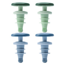 4-Piece Silicone Wine Bottle Stopper Set