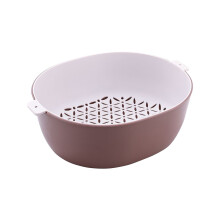 Double-Layer Plastic Washing Basin – 29x25.5x11cm