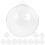 Clear fillable plastic baubles for Christmas tree decor, 12 1