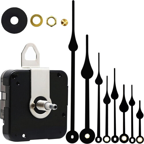 Clock Movement Replacement Shaft with Hands