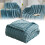 Purple 3D Bubble Throw Blanket 100x150cm Fluffy Flannel 1