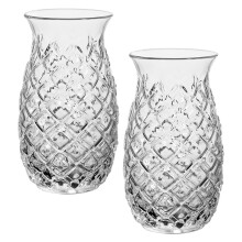 Taças de vinho com relevo, acessórios para bar, copos com estampa de abacaxi, decoração para festas, presentes e bebidas.