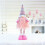 Pink Christmas gnome plush toy with extendable legs 1