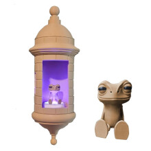 Lampe murale Coqui Frog en plastique, lumière chaude, cadeau de Porto Rico