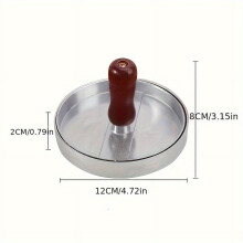 Molde de acero inoxidable para prensar hamburguesas