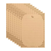 Papier à lettres vintage, design rétro, 50 feuilles
