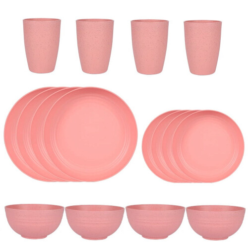 Namzi Wheat Straw Dinnerware Set 16-Piece for 4