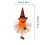 Halloween Hanging Gnome Ornament Spooky Handmade Decor 1