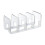 Acrylic Book Shelf Holder 4 Compartments Transparent 1