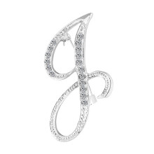 Welling rhinestone alphabet brooch A-Z 1 piece