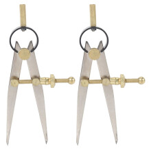 Outil rotatif pour le travail du cuir, réglable, en acier (lot de 2)