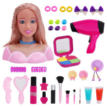 Hair Styling Doll Head for Girls – Pretend Play Set with