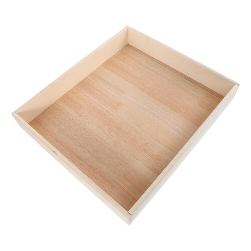 Wood Sandbox with Lid Light Brown 1 Set