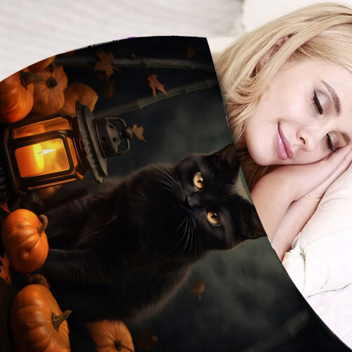 Κουβέρτα φανέλας για το Halloween 70x100εκ.