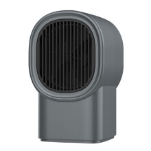 Mini aquecedor de mesa com ventilador para uso interno, branco