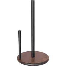 Porte-essuie-tout en acier inoxydable noir pour comptoir