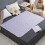 Protège-matelas imperméable et lavable 150 x 100 cm 1