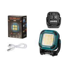 Lampe de travail LED rotative avec base magnétique