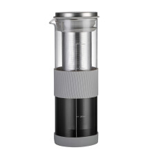 Cafetière à infusion à froid avec carafe en verre et inox