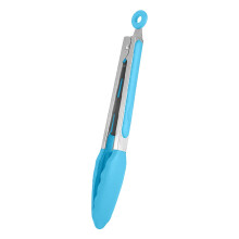 Pinzas de cocina de acero inoxidable con punta de silicona, 23 cm (9 pulgadas)
